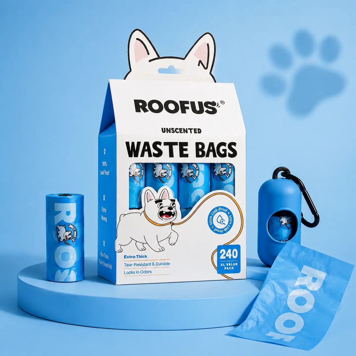 Dog Poop Bags | Extra-Thick Unscented | Pet Care